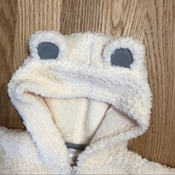 Bgosh Fuzzy Bear 2 Piece Matching Set 3 mos White Baby Gender Neutral Sweatshirt - Picture 3 of 6